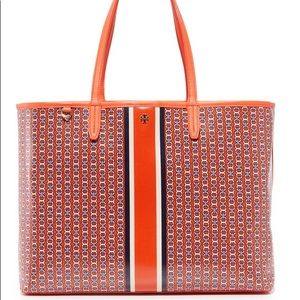 Tory Burch Gemini Tote Bag - Poppy/Navy Design